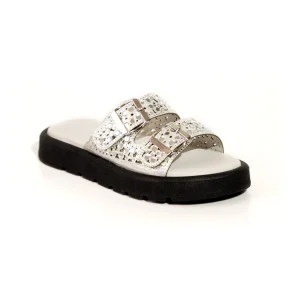 SANDALIA PLANA SUELA ALTA | ARIADNA | PLATA